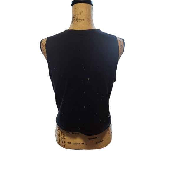 Soul cycle black sleeveless crop top, size medium - Picture 2 of 4